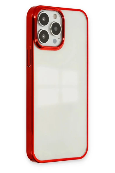 iPhone 13 Pro Kılıf Element Silikon - Kırmızı - Resim 2