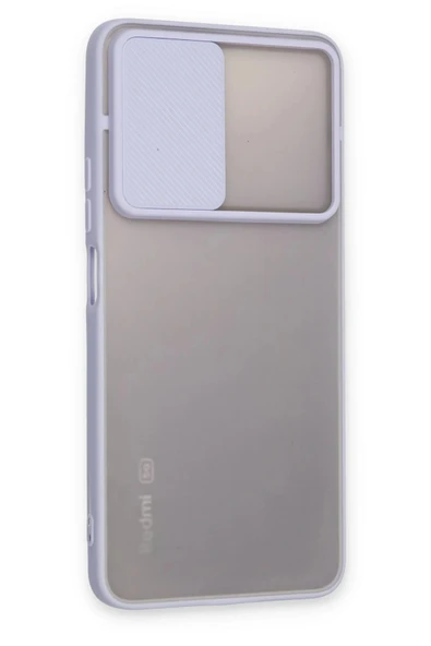 Xiaomi Redmi Note 11 Pro Plus 5G Kılıf Palm Buzlu Kamera Sürgülü Silikon - Lila - Resim 2