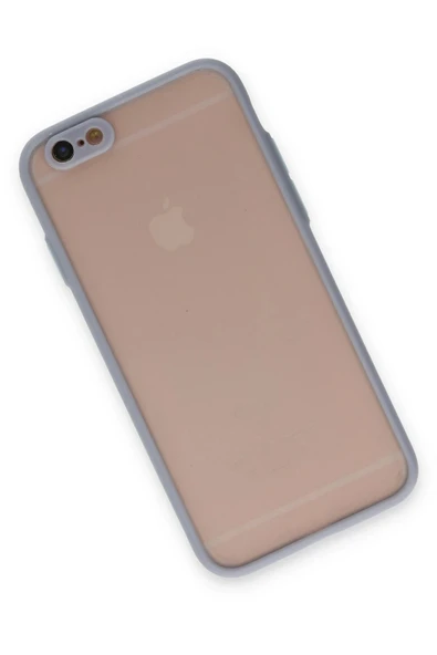 iPhone 6 Kılıf Montreal Silikon Kapak - Gri - Resim 3