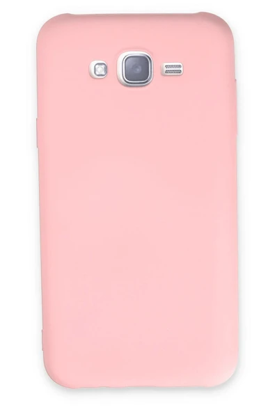 Samsung Galaxy J7 Kılıf Nano içi Kadife Silikon - Pudra ürün görseli