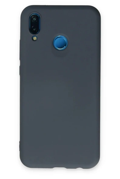 Huawei P20 Lite Kılıf Nano içi Kadife Silikon - Gri ürün görseli