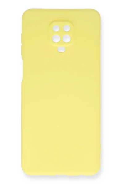 Xiaomi Redmi Note 9 Pro Kılıf Nano içi Kadife Silikon - Sarı ürün görseli