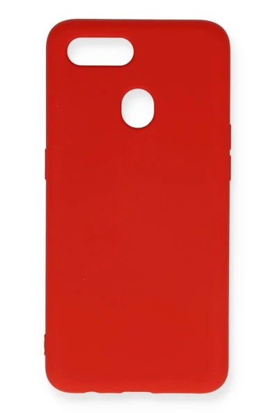 Oppo A12 Kılıf Nano içi Kadife Silikon - Kırmızı ürün görseli