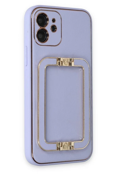 iPhone 12 Kılıf Coco Elit Kapak - Lila - Resim 2