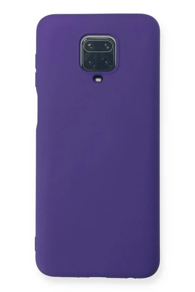 Xiaomi Redmi Note 9 Pro Kılıf Nano içi Kadife Silikon - Mor ürün görseli