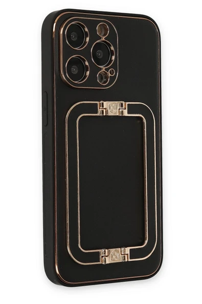 iPhone 13 Pro Max Kılıf Coco Elit Kapak - Siyah - Resim 2