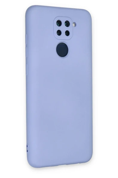 Xiaomi Redmi Note 9 Kılıf Nano içi Kadife Silikon - Lila - Resim 3