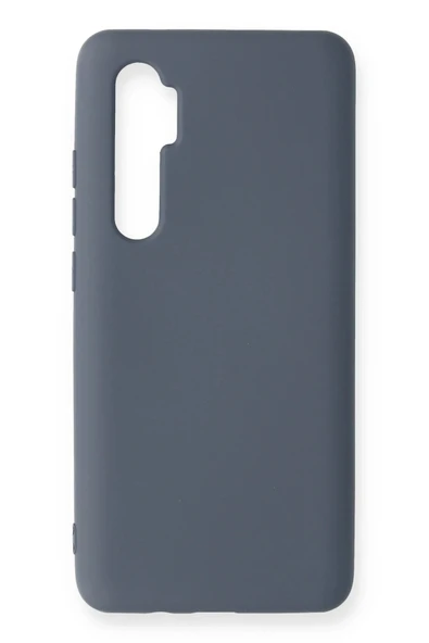 Xiaomi Mi Note 10 Lite Kılıf Nano içi Kadife Silikon - Gri ürün görseli