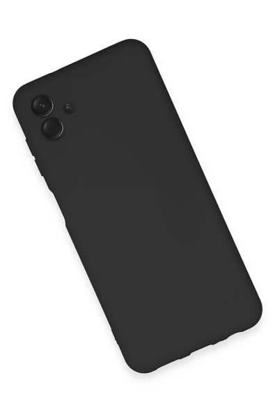 Samsung Galaxy A04E Kılıf Nano içi Kadife Silikon - Siyah - Resim 3
