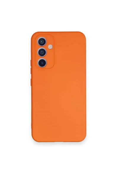 Samsung Galaxy A34 5G Kılıf Nano içi Kadife Silikon - Turuncu ürün görseli