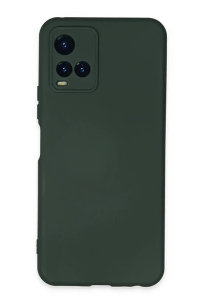 Vivo Y21S Kılıf Nano içi Kadife Silikon - Koyu Yeşil ürün görseli