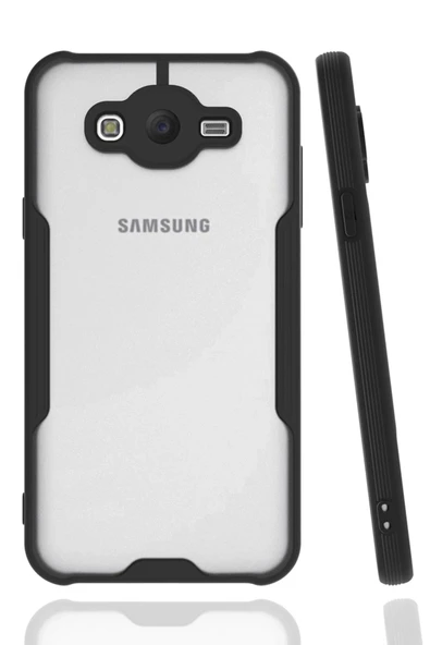 Samsung Galaxy J7 Kılıf Platin Silikon - Siyah ürün görseli