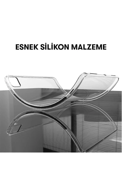 Samsung Galaxy T737 Tab S7 FE 12.4 Kılıf Anti Şeffaf Tablet Silikon - Şeffaf - Resim 2