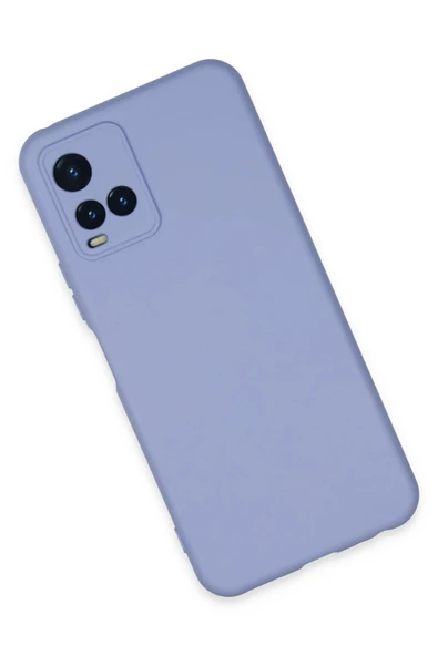 Vivo Y21S Kılıf Nano içi Kadife Silikon - Lila - Resim 3