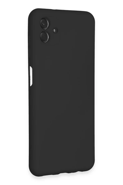 Samsung Galaxy A04E Kılıf Nano içi Kadife Silikon - Siyah - Resim 2