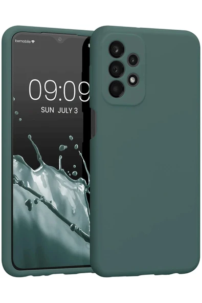 Samsung Galaxy A23 4G Kılıf First Silikon - Koyu Yeşil ürün görseli
