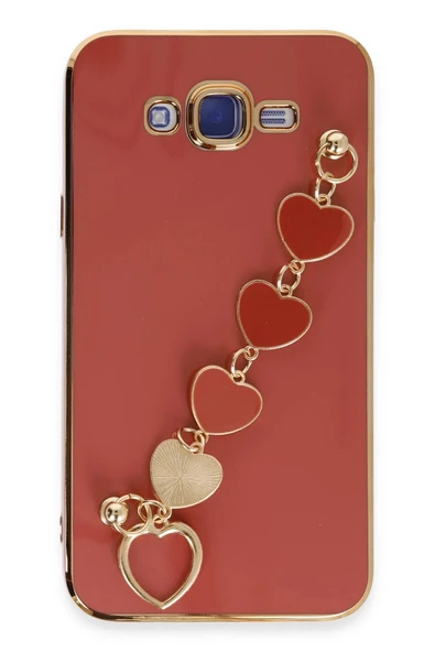 Samsung Galaxy J7 Kılıf Esila Silikon - Kırmızı ürün görseli