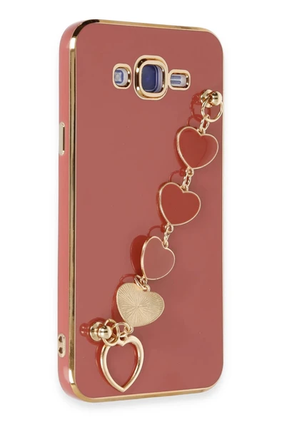 Samsung Galaxy J7 Kılıf Esila Silikon - Kırmızı - Resim 2