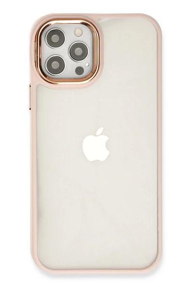 iPhone 12 Pro Max Kılıf Dora Kapak - Pudra - Resim 3