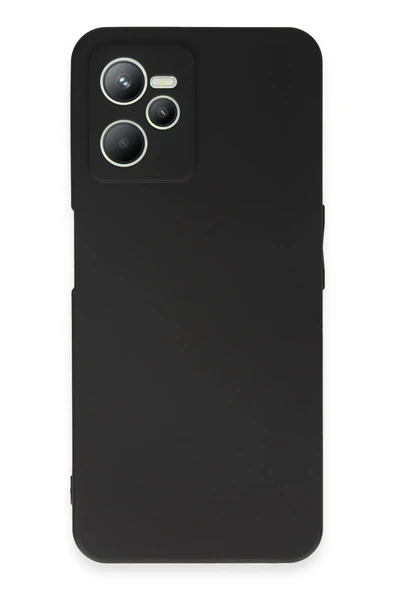 Realme C35 Kılıf First Silikon - Siyah - Resim 2
