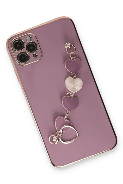 iPhone 11 Pro Kılıf Esila Silikon - Mor - Resim 2