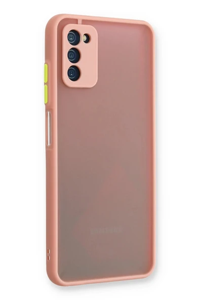 Samsung Galaxy A03S Kılıf Montreal Silikon Kapak - Pembe - Resim 2