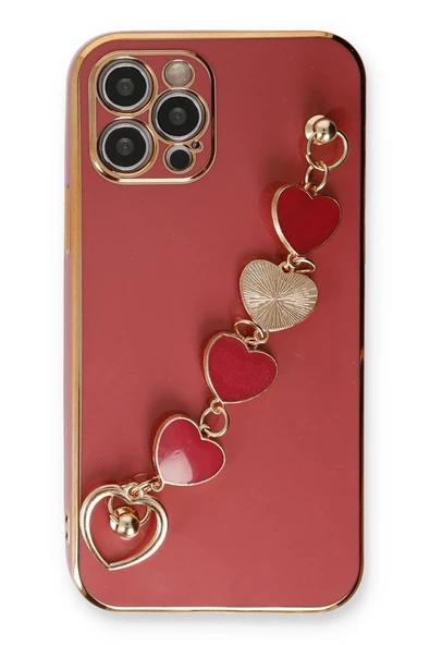 iPhone 12 Pro Max Kılıf Esila Silikon - Kırmızı - Resim 2