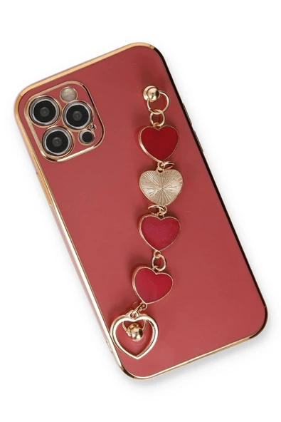 iPhone 12 Pro Kılıf Esila Silikon - Kırmızı - Resim 3