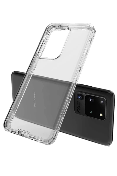 Samsung Galaxy S20 Kılıf Lüx Şeffaf Silikon ürün görseli