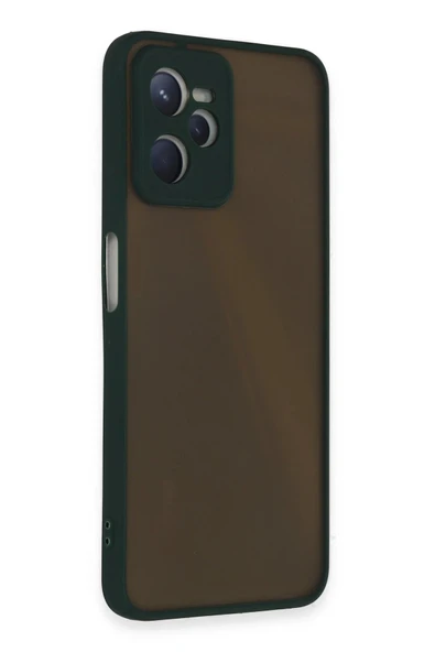 Realme C35 Kılıf Montreal Silikon Kapak - Yeşil - Resim 2