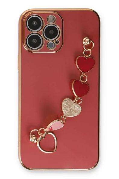 iPhone 13 Pro Max Kılıf Esila Silikon - Kırmızı - Resim 2