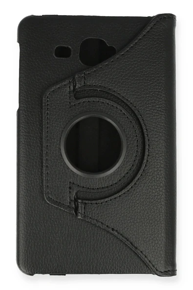 Samsung Galaxy T280 Tab A 7 Kılıf 360 Tablet Deri Kılıf - Siyah - Resim 2