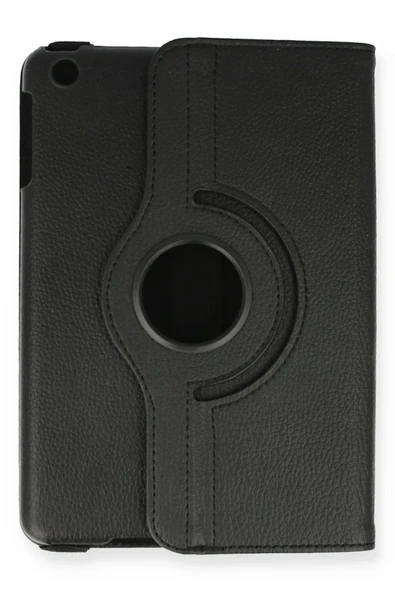 iPad Mini 1 Kılıf 360 Tablet Deri Kılıf - Siyah - Resim 2