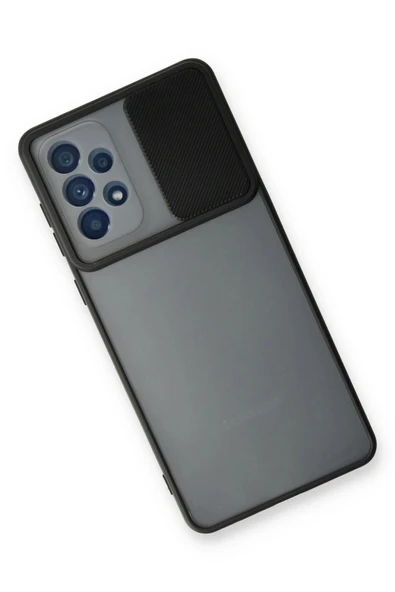 Samsung Galaxy A33 5G Kılıf Palm Buzlu Kamera Sürgülü Silikon - Siyah - Resim 3