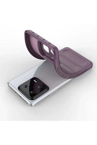 Xiaomi Mi 13 Kılıf Optimum Silikon - Mor - Resim 4
