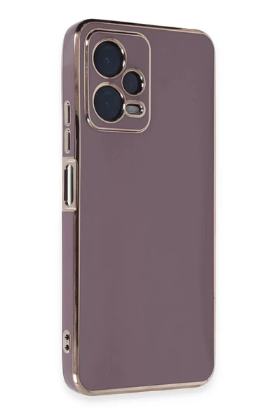 Xiaomi Poco X5 5G Kılıf Volet Silikon - Mor - Resim 2