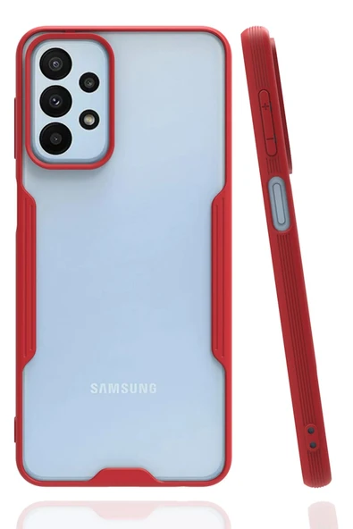 Samsung Galaxy A23 4G Kılıf Platin Silikon - Kırmızı ürün görseli