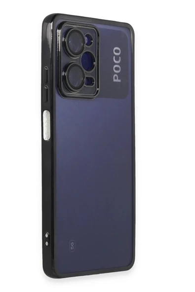 Xiaomi Poco X5 Pro 5G Kılıf Lensli Silikon - Siyah - Resim 2