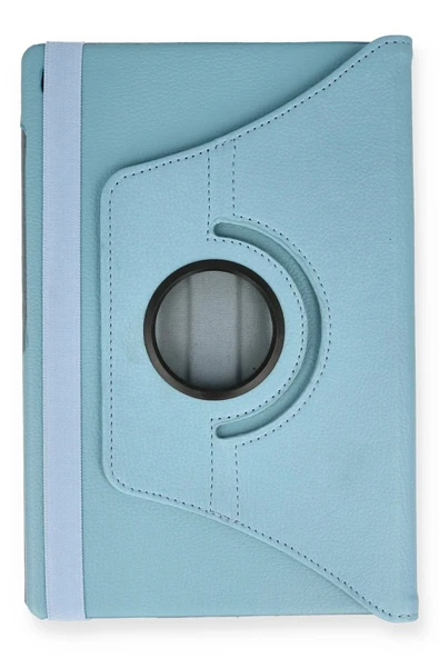 Samsung Galaxy P610 Tab S6 Lite 10.4 Kılıf 360 Tablet Deri Kılıf - Turkuaz - Resim 2