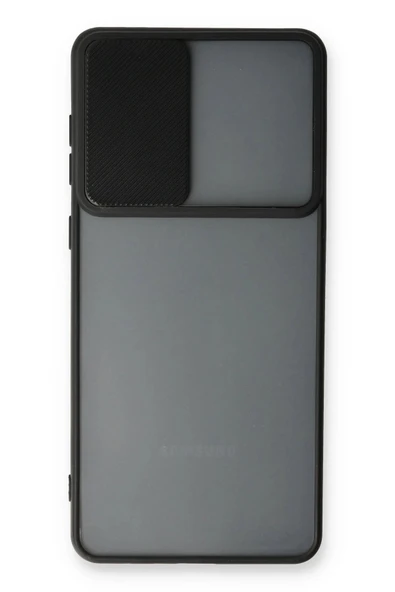 Samsung Galaxy A33 5G Kılıf Palm Buzlu Kamera Sürgülü Silikon - Siyah - Resim 2