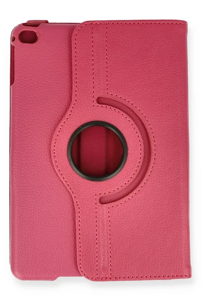 iPad Mini 4 Kılıf 360 Tablet Deri Kılıf - Pembe - Resim 2