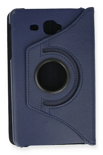 Samsung Galaxy T280 Tab A 7 Kılıf 360 Tablet Deri Kılıf - Lacivert - Resim 2