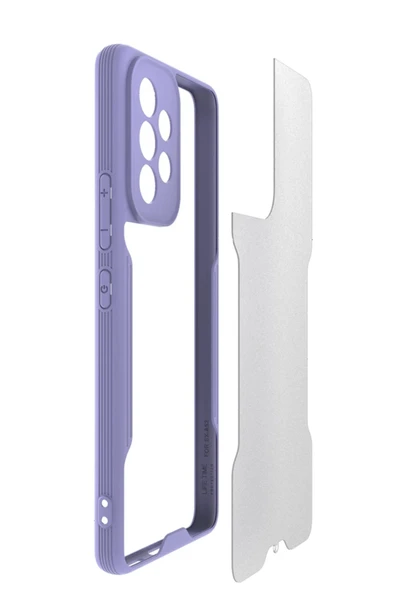 Samsung Galaxy A53 5G Kılıf Platin Silikon - Mavi - Resim 2