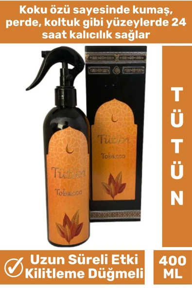 Özel Seri Kilitleme Düğmeli Uzun Süre Rahatlatıcı Etkili Tobacco Koku Tütün Oda Kokusu 400 ML ürün görseli
