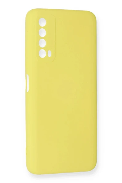 Huawei P Smart 2021 Kılıf Nano içi Kadife Silikon - Sarı - Resim 2