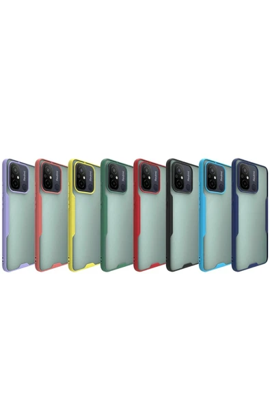 Xiaomi Redmi 12C Kılıf Platin Silikon - Yeşil - Resim 2