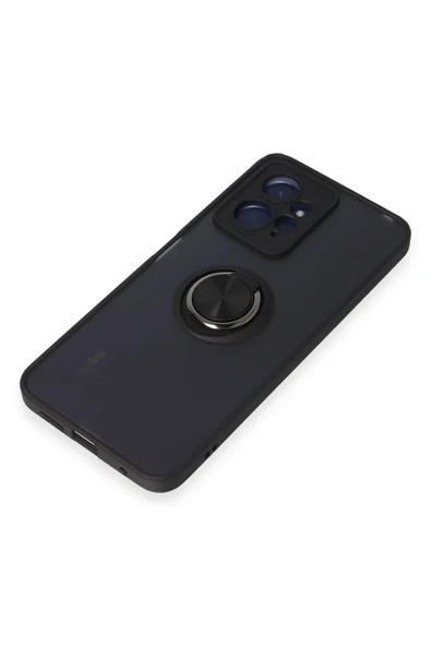 Xiaomi Redmi Note 12 4G Kılıf Montreal Yüzüklü Silikon Kapak - Siyah - Resim 5