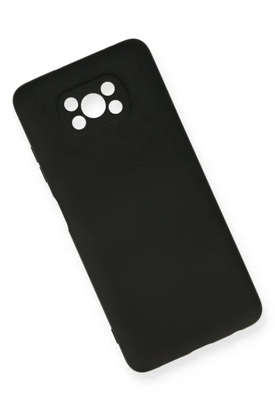 Xiaomi Pocophone X3 Kılıf Nano içi Kadife Silikon - Siyah - Resim 4