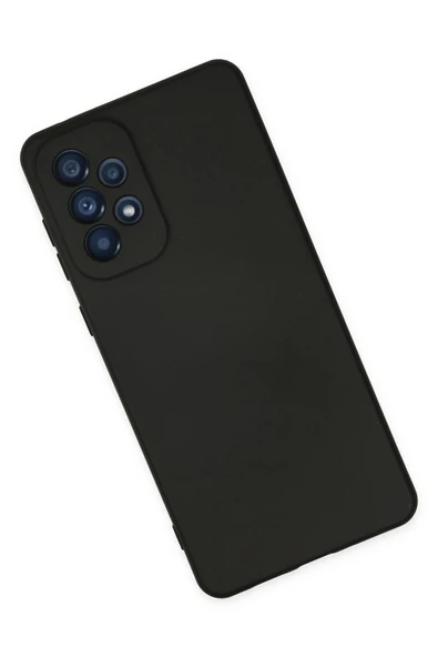 Samsung Galaxy A23 4G Kılıf Nano içi Kadife Silikon - Siyah - Resim 3