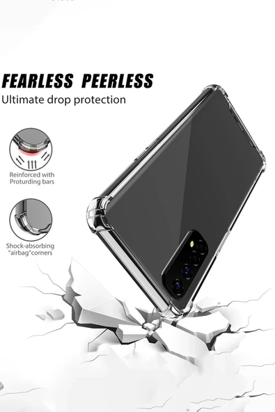 Realme 7 Kılıf Olex Tpu Silikon - Şeffaf - Resim 2